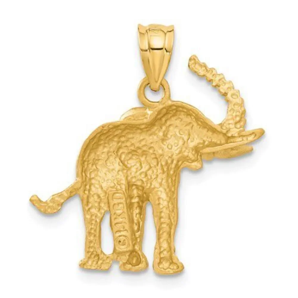 14k Elephant Pendant